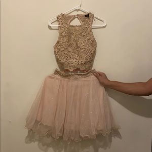 2 piece top and skirt